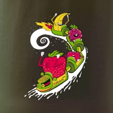 Milkshake vlak kreslený