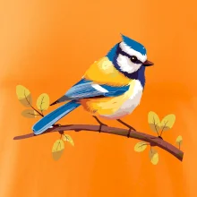 Sýkorka modrinka kreslená