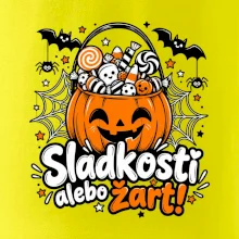 Sladkosť alebo žart tekvicový košík