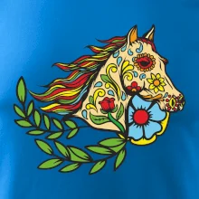 Kôň farebný s listami