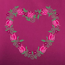 Červené tulipánové srdiečko (Pecka design)