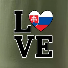 Love Slovenská vlajka Love Slovenská vlajka