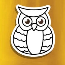 Sova kreslená na prsníku Sova kreslená na prsníku