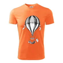 Teplovzdušný balón kreslený