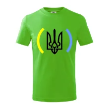 Ukrajina trojzubec s farbami Ukrajina trojzubec s farbami