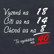 Vyzerá, cíti sa, chová sa - 40 rokov Vyzerá, cíti sa, chová sa - 40 rokov