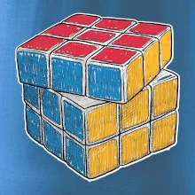 Rubikova kocka kreslená