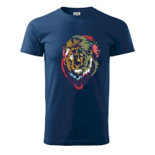 Hlava leva kreslená jednoduchá