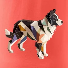 Border kólia zlepená z papiera Border kólia zlepená z papiera