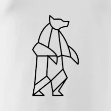 Geometria ľadový medveď stojaci