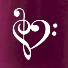 Husľový kľúč srdce Husľový kľúč srdce