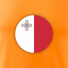 Vlajka Malta okrúhla veľká
