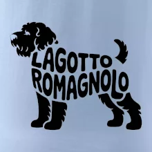 Lagotto romagnolo nápis v tele
