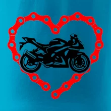 Moto srdce reťaz - cestná