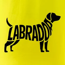 Labrador nápis v tele