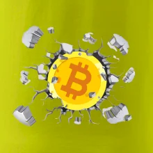 Bitcoin v tričku Bitcoin v tričku