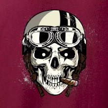 Motorkárska helma a cigara