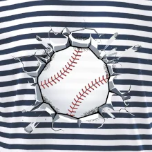 Baseball lopta v triku