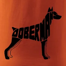 Dobermans - nápis v tele