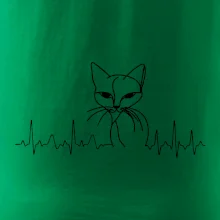 EKG krivka mačka