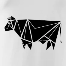 Origami krava z boku