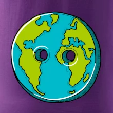 Planéta krajiny gombík (Pecka design)