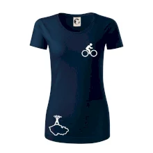 Mapa ČR + kolo na prsu