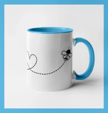 Dráha letu včely - srdce