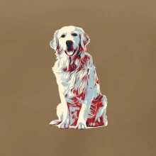 Zlatý retriever vintage