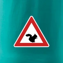 Dopravná značka - Pozor veverička