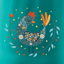 Folklór - sliepky s margarétkami