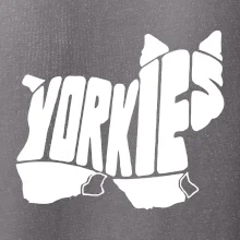 Yorkšírský teriér - Yorkie - Nápis v tele