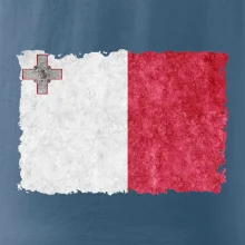 Vlajka Malta ohrýzaná