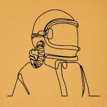 Astronaut jedným ťahom