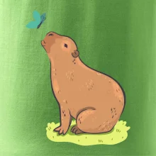 Kapybara a motýlik
