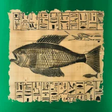 Egyptské hieroglyfy ryba