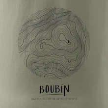 Boubín - vrstevnice v kruhu
