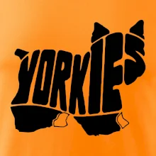 Yorkšírský teriér - Yorkie - Nápis v tele Yorkšírský teriér - Yorkie - Nápis v tele