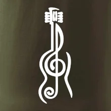 Husľový kľúč gitara