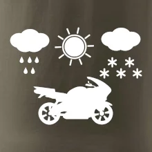 Motorkář za každého počasí - silnice
