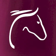 Kôň - hlava silueta