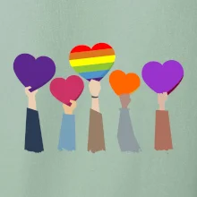 LGBT ruky srdce