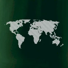 Mapa sveta odtlačok