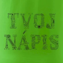 Steampunk vlastný nápis