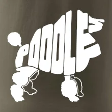 Pudel - nápis v tele