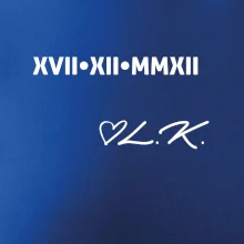 Dátum výročia a iniciály