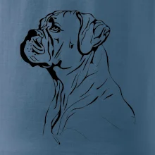 Boxer čierna kresba