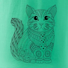 Mačka sediaca mandala