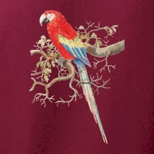 Papagáj  na listnatom strome