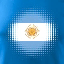 Argentína vlajka bodkovaná